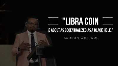 Samson Williams on "What do you think of Facebook's cryptocurrency plan with Libra?" @hustlefundbaby